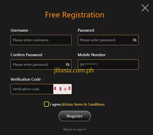 Register jiliasia